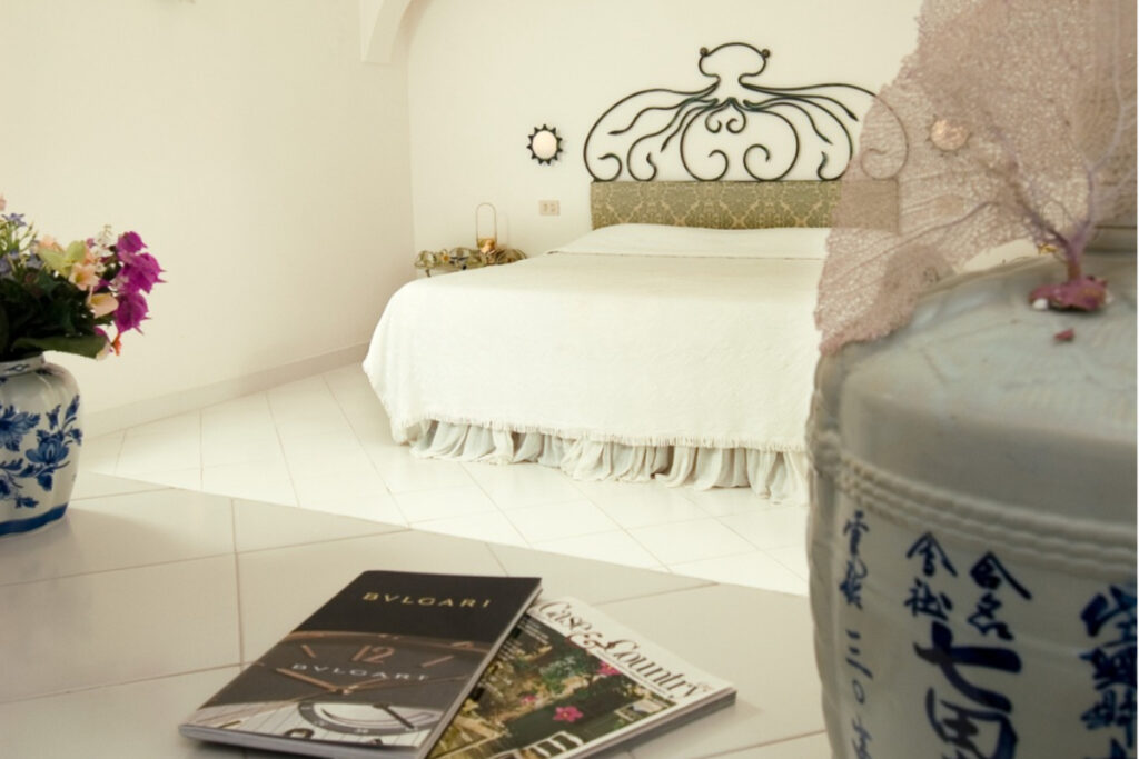 view of the king bed